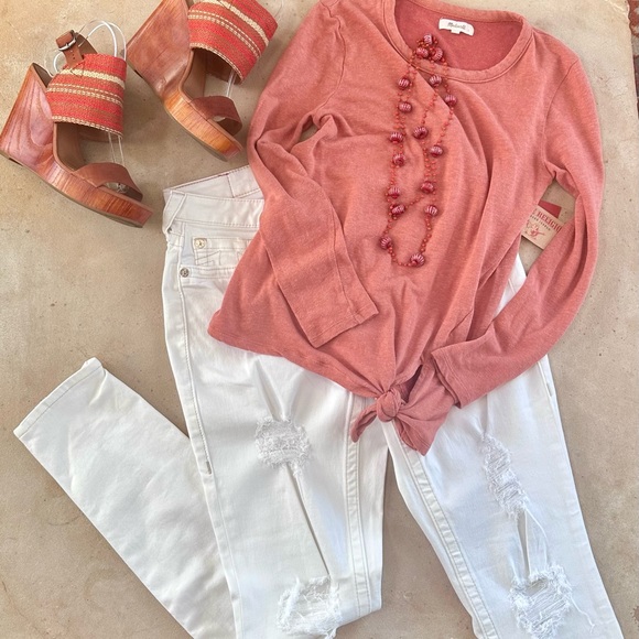 NWT True Religion “Optic White” Cream Ivory Ripped Skinny Curvy Jeans - W 31 - Picture 12 of 13